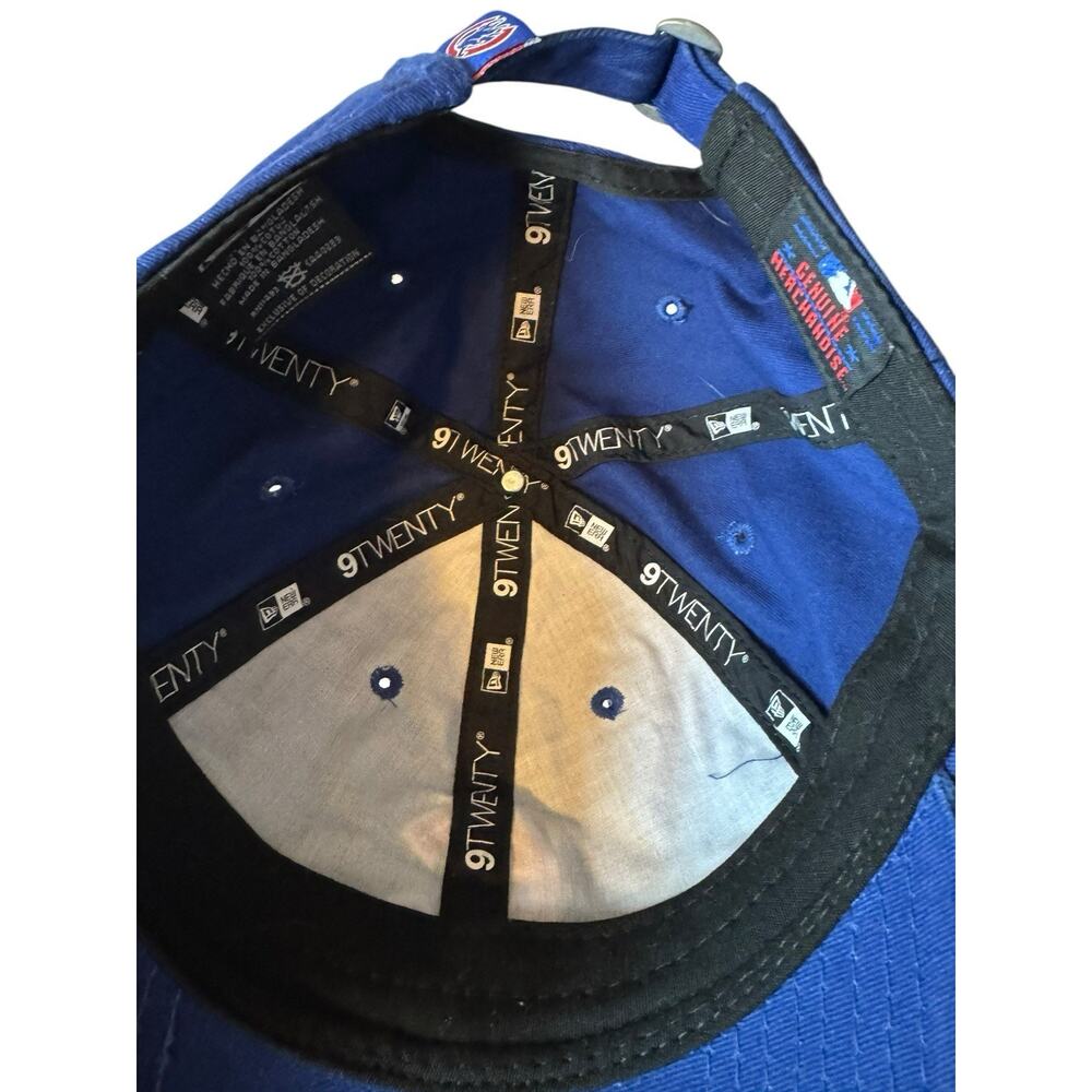 Chicago Cubs Hat Cap Strap Back MLB Baseball Blue Red Unisex One Size New Era - Picture 6 of 11
